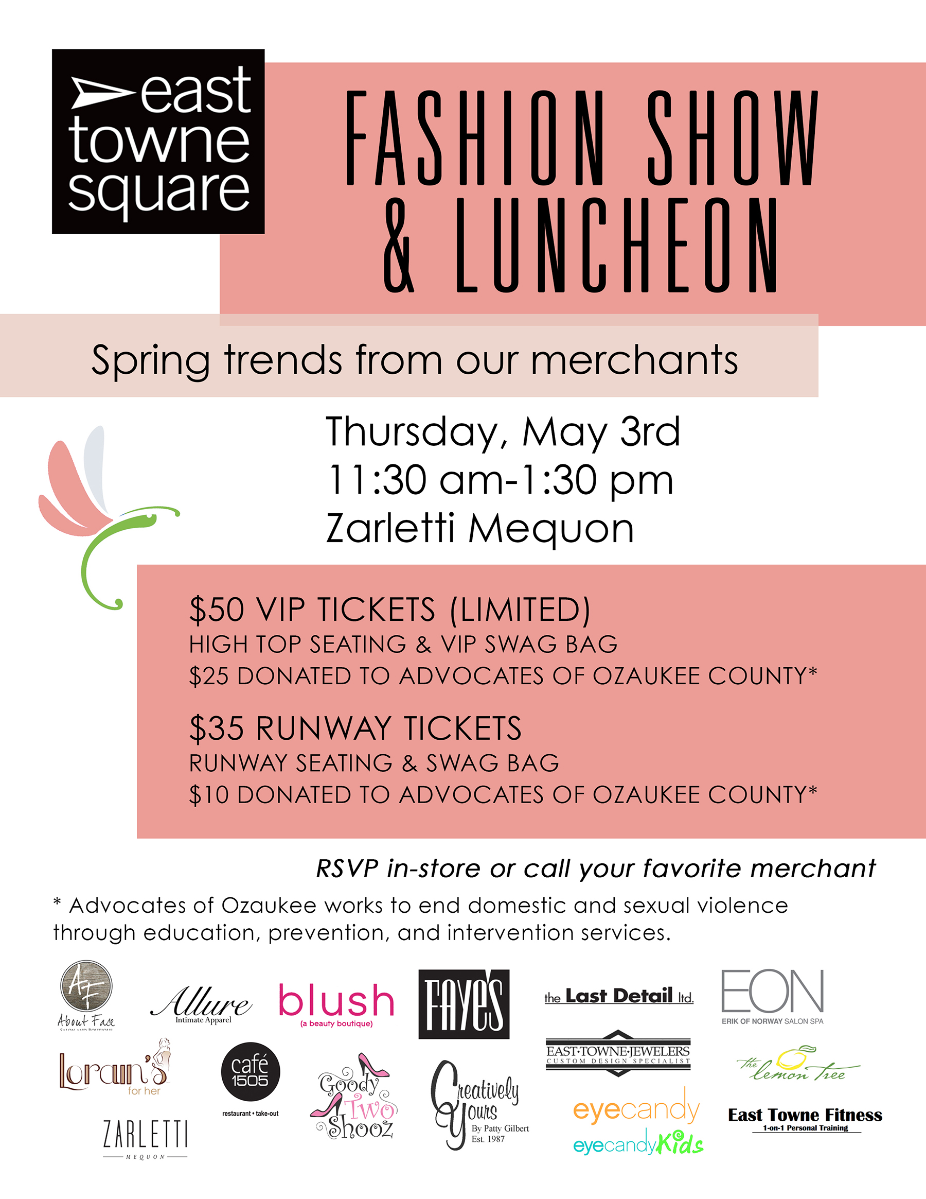 East Towne Square Mall | Fashion Show & Luncheon | East Towne Jewelers