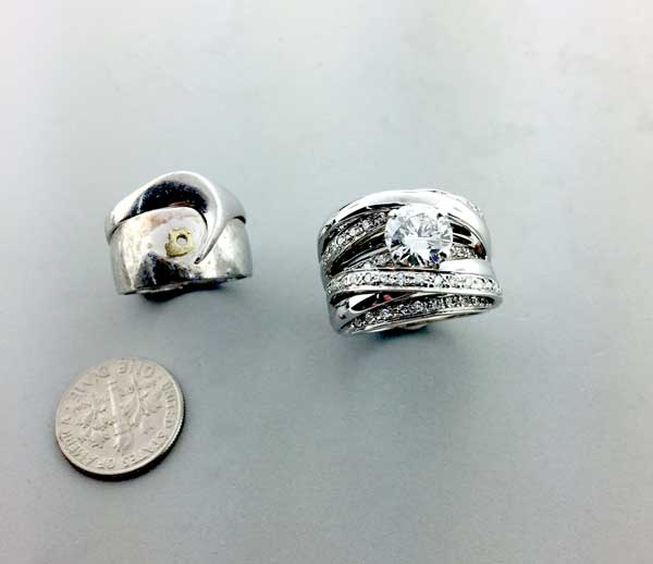 Diamond from old ring used to make new ring East Towne Jewelers Mequon WI