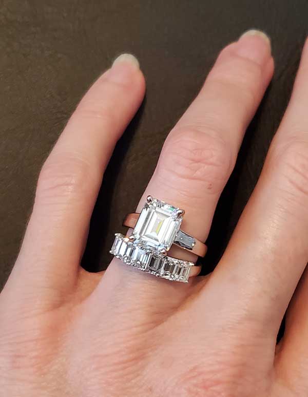 Finished Custom designed Wedding Rings