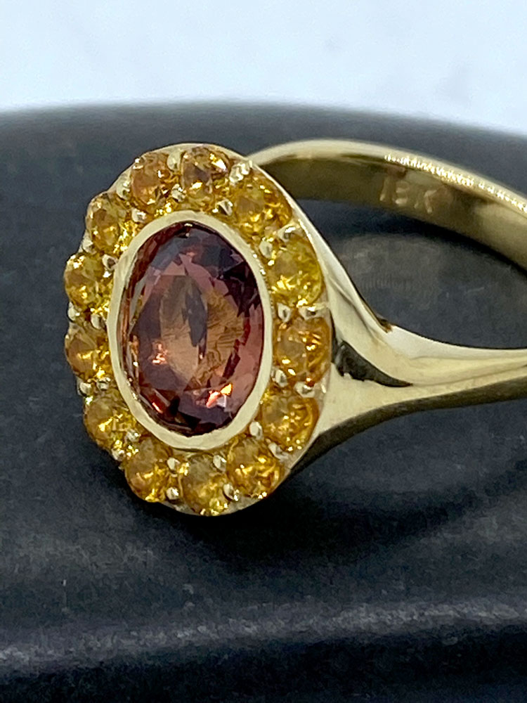 Gold and Semi Precious Stone Ring