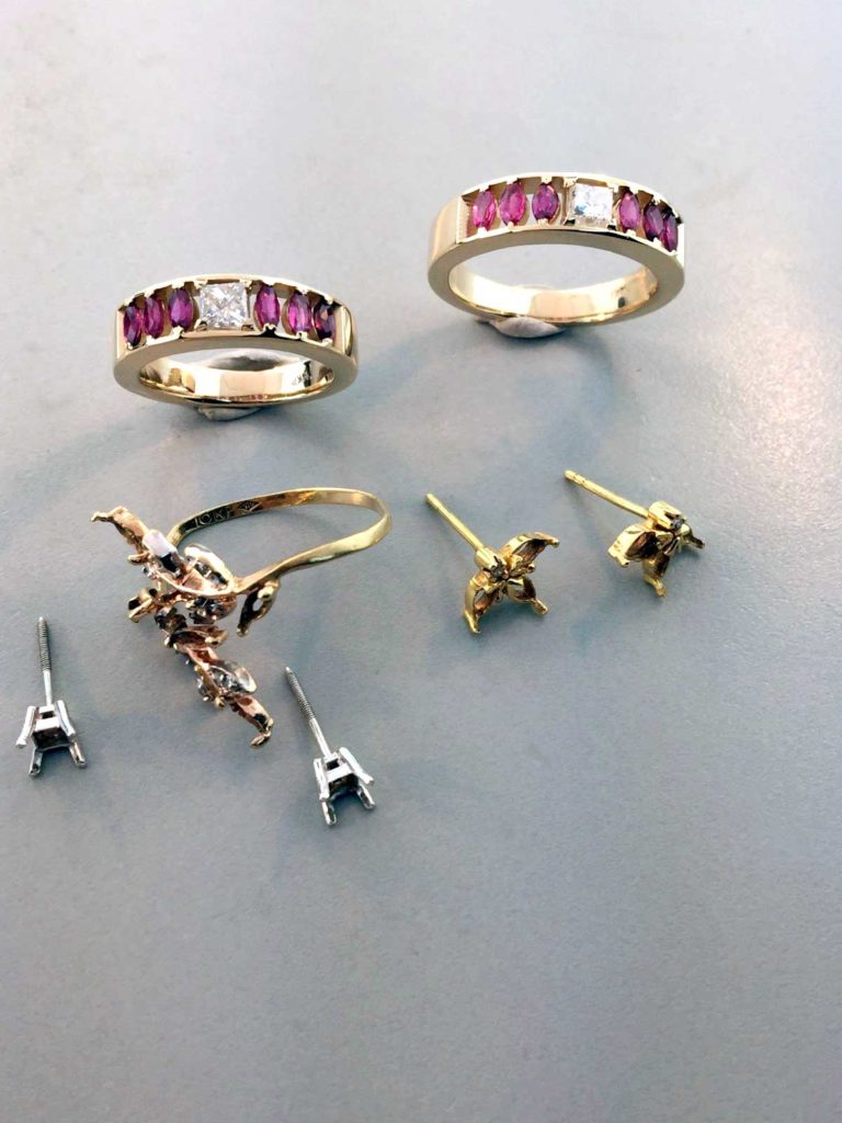 Grandmas Favorite Jewelry Made into 2 Rings for Granddaughters East Towne Jewelers