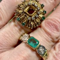 repurposed Antique Emerald Ring